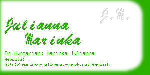 julianna marinka business card